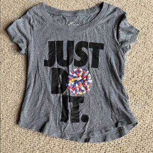 Nike Kids Gray Just Do It T-Shirt-small